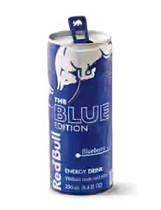 Blueberry Red Bull Can