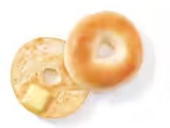 Tim Hortons Plain Bagel