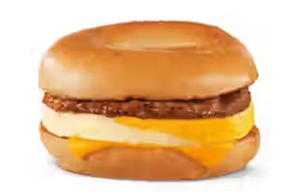 Sausage Bagel Breakfast Sandwich