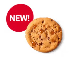 Salted Caramel Cookie Made with Heath