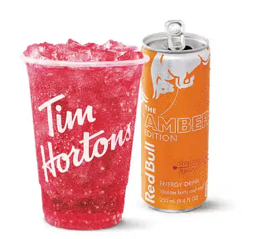 Pink Amber TimsBoost with Red Bull