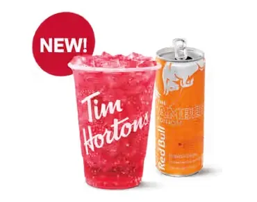 Pink Amber TimsBoost with Red Bull