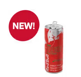 Watermelon Red Bull Can