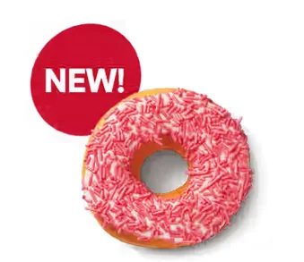 Tim Hortons Valentine's Sprinkle Vanilla Dip Donut
