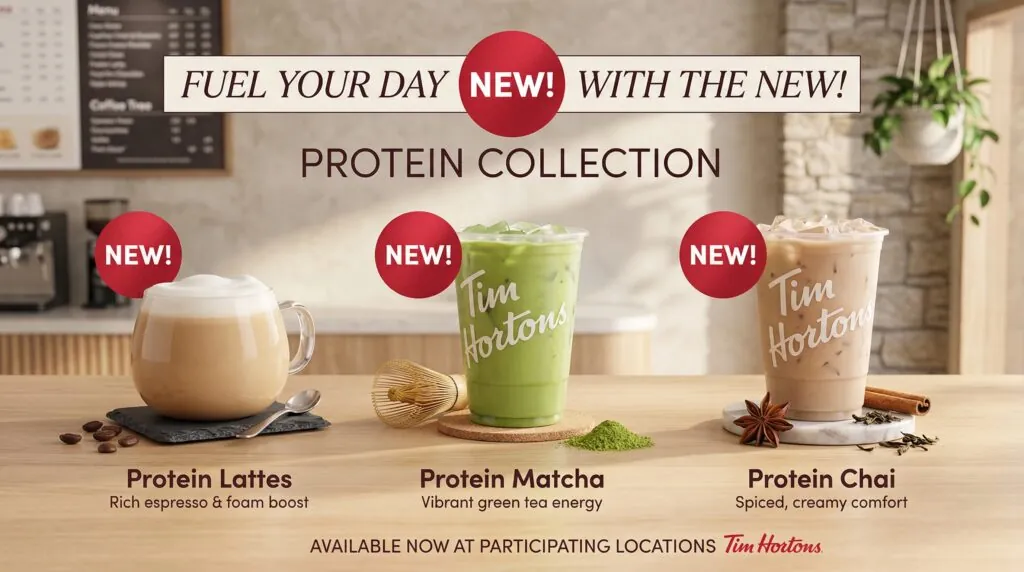 Tim Hortons protein lattes