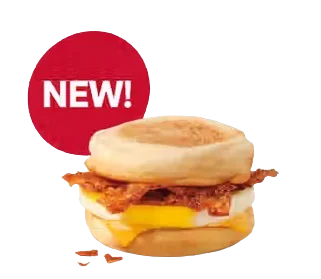 Tim Hortons Smoky Maple Bacon English Muffin Breakfast Sandwich