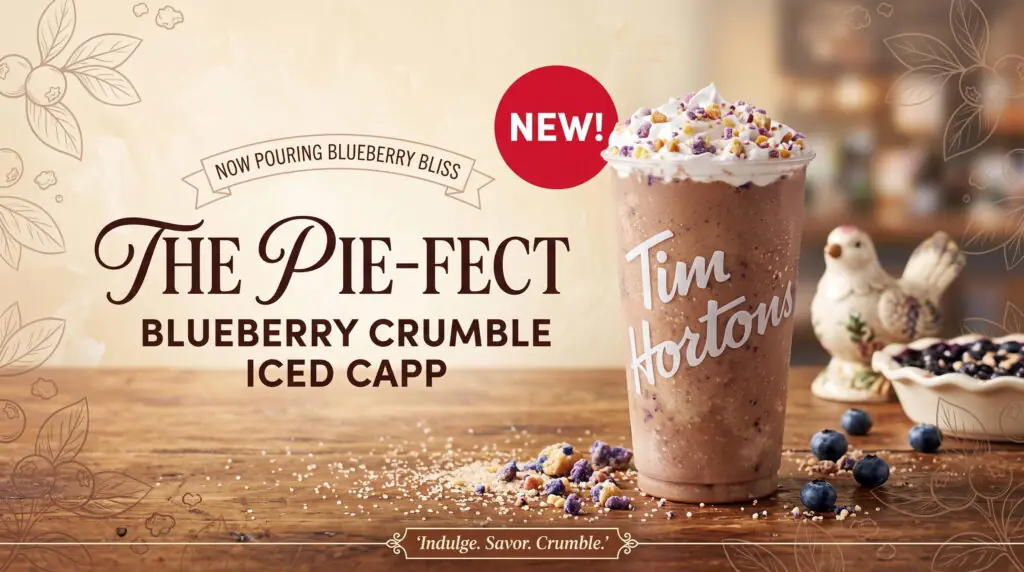 Blueberry Crumble Pie Iced Capp