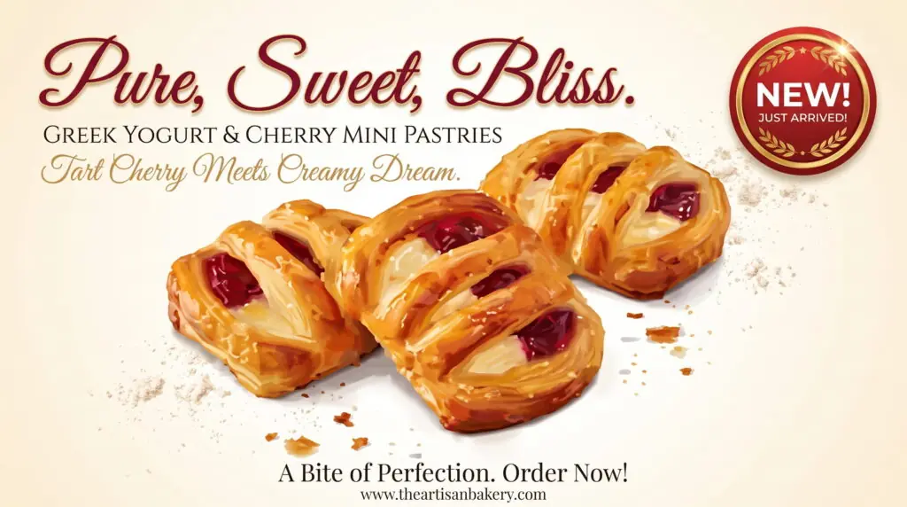 Greek Yogurt & Cherry Mini Pastries