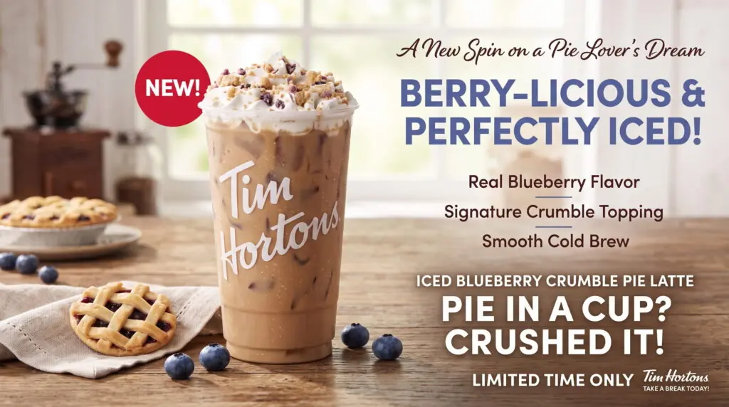Iced Blueberry Crumble Pie Latte