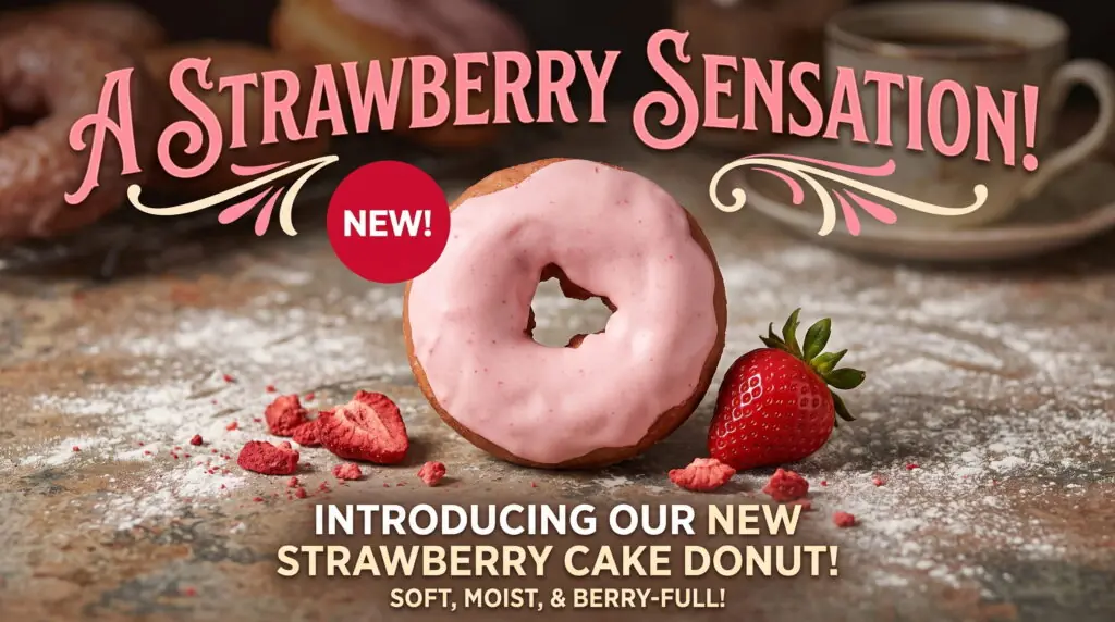 Strawberry Cake Donut