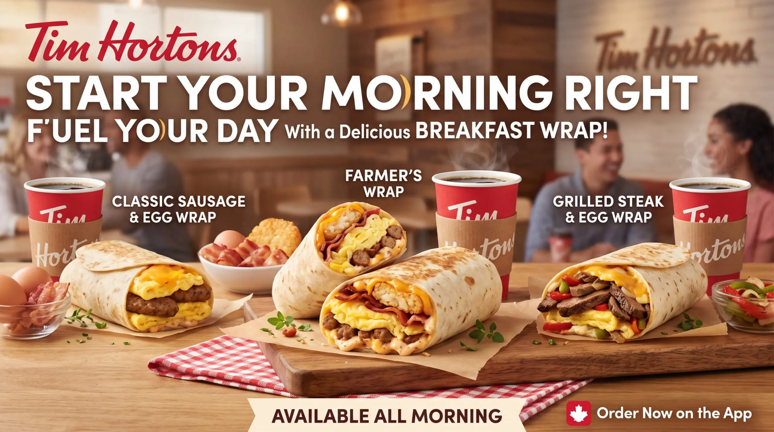 Which Tim Hortons Breakfast Wrap Is the Most Filling