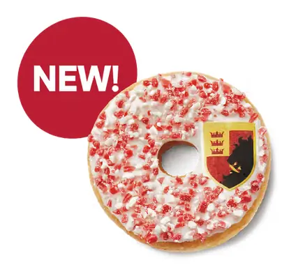 Tim Hortons Gryffindor Strawberry Cheesecake Donut