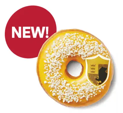Tim Hortons Hufflepuff Lemon Meringue Donut