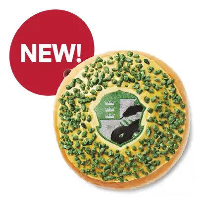 Tim Hortons Slytherin Chocolate Pistachio Donut